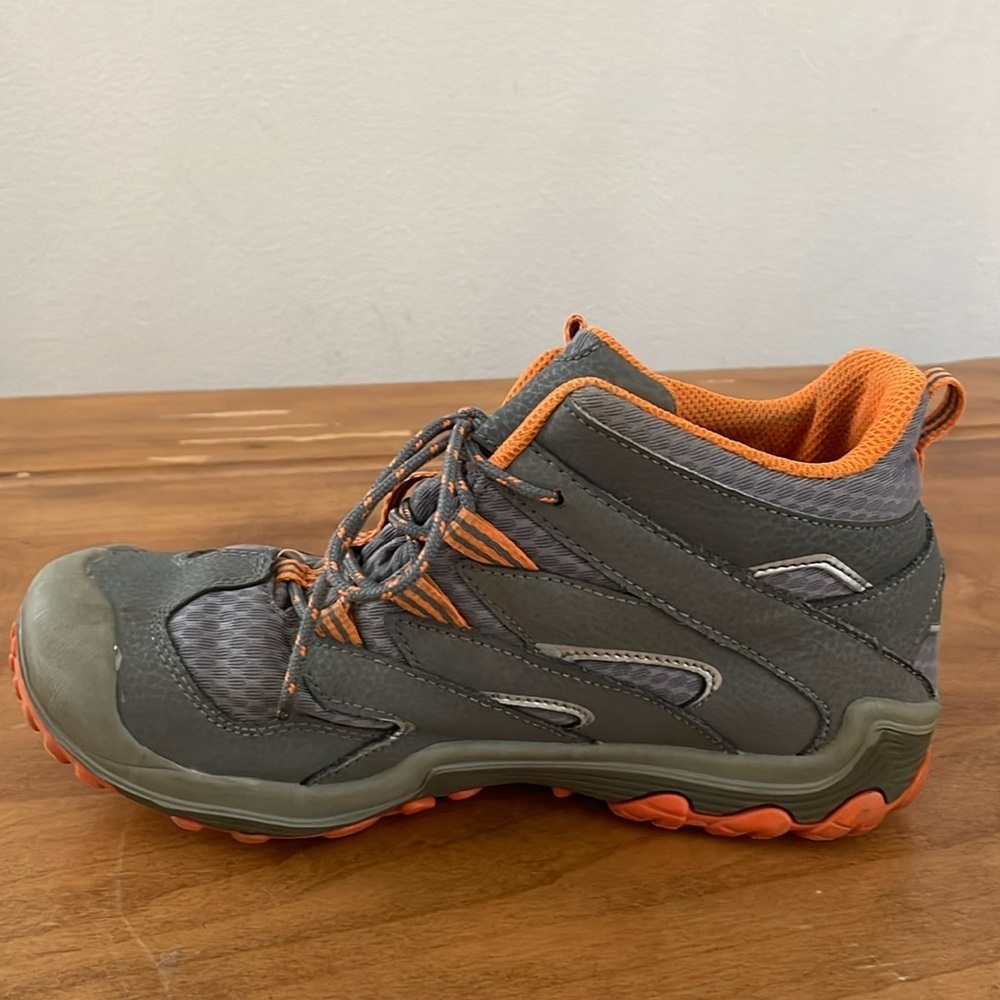 Merrell Chameleon Hiker Hiking Shoes Grey Orange Size 5 - Picture 5 of 14